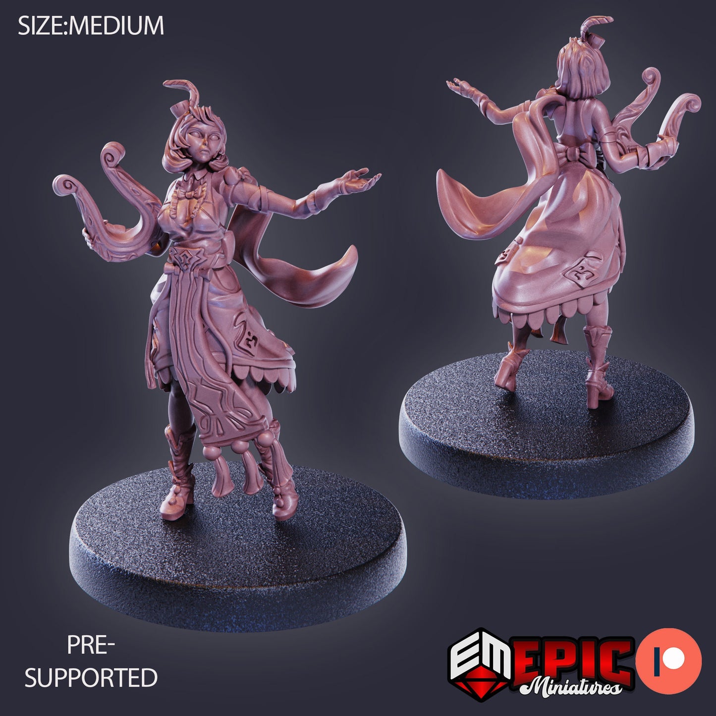 Fiona the Bard (3 Variants) - Epic Miniatures