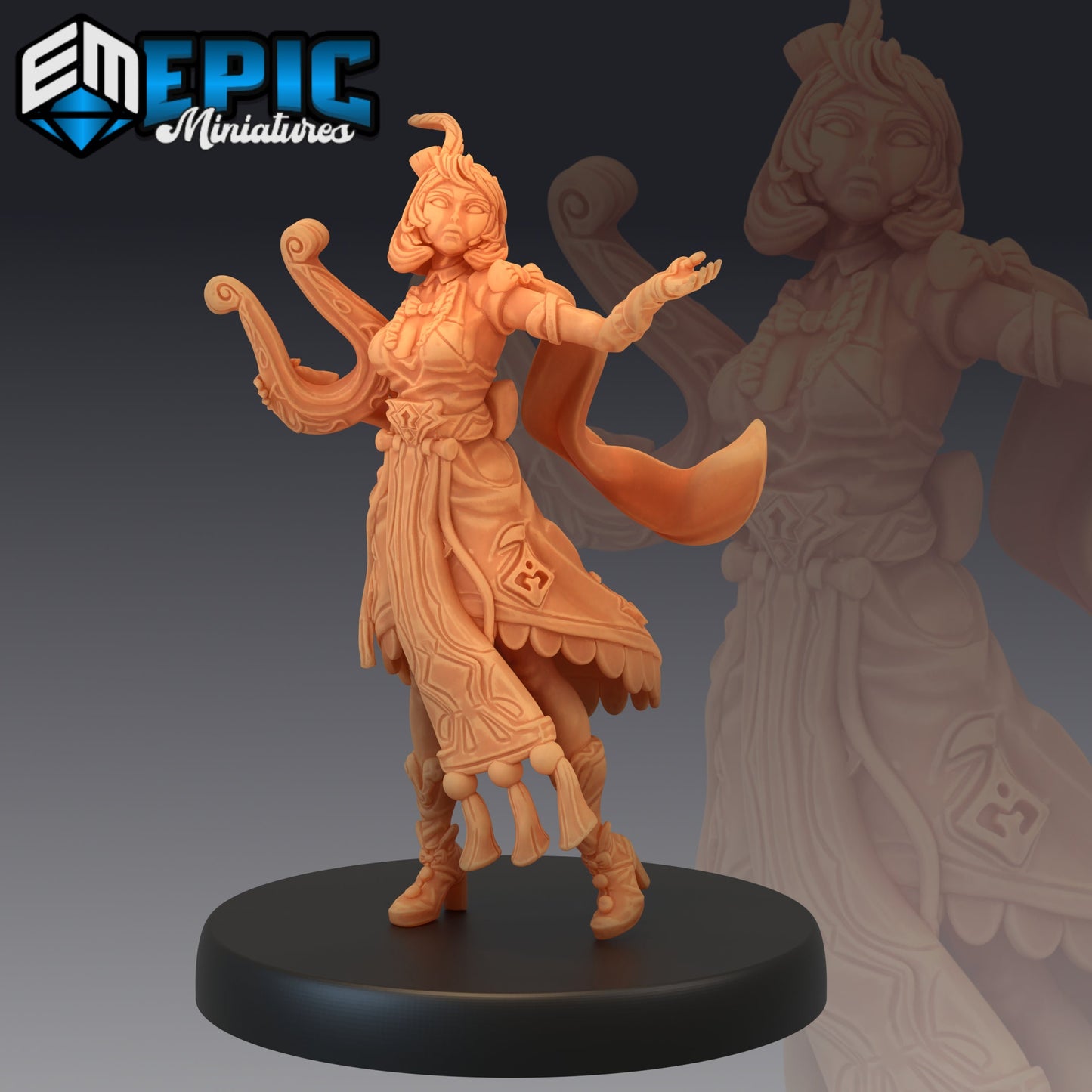 Fiona the Bard (3 Variants) - Epic Miniatures