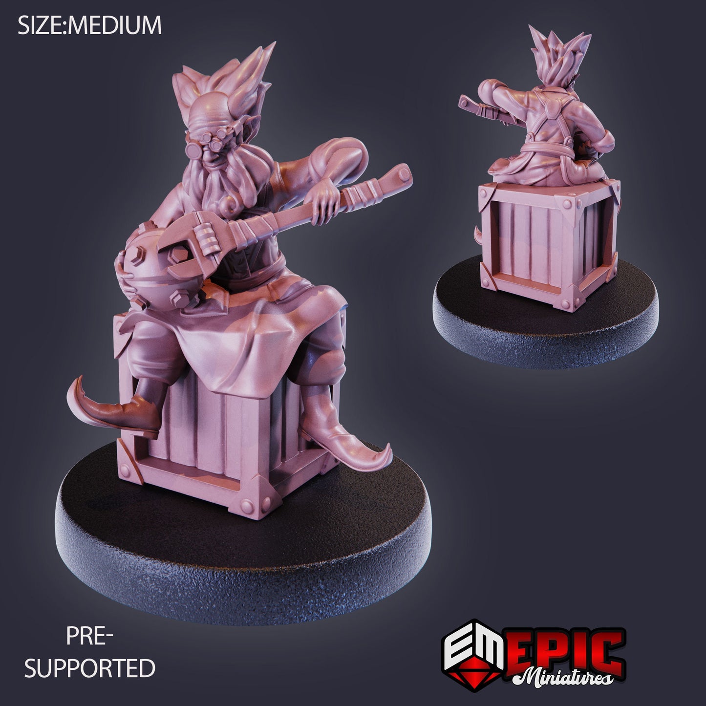 Halfling Inventor Barnabas (3 Variants Available) - Epic Miniatures