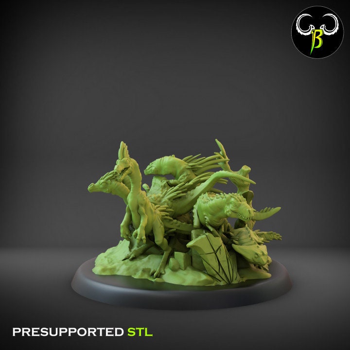 Saurian Swarm (6 Variants Available) - Clay Beast Creations