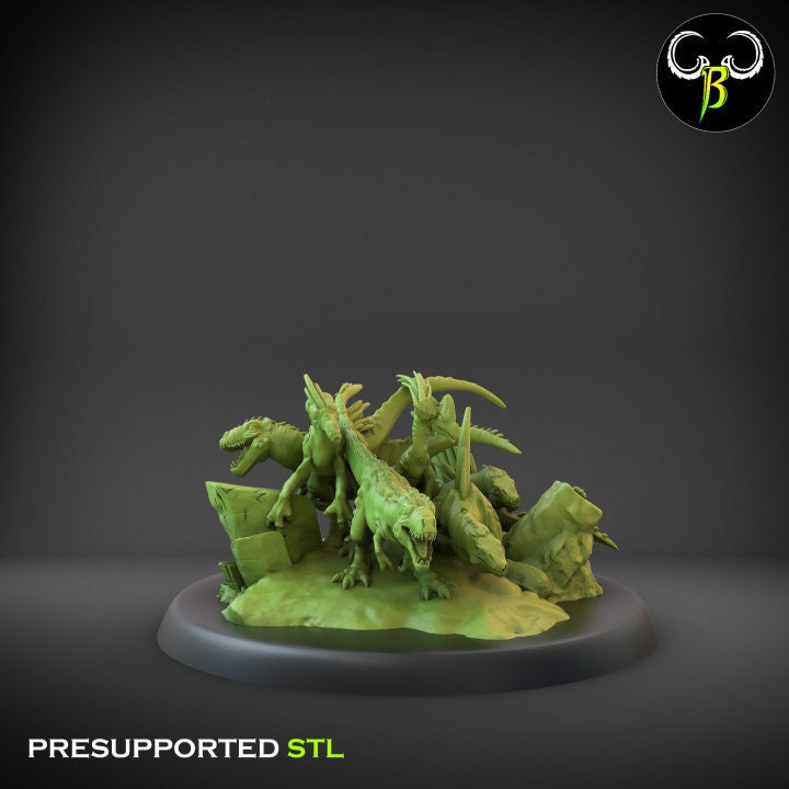 Saurian Swarm (6 Variants Available) - Clay Beast Creations