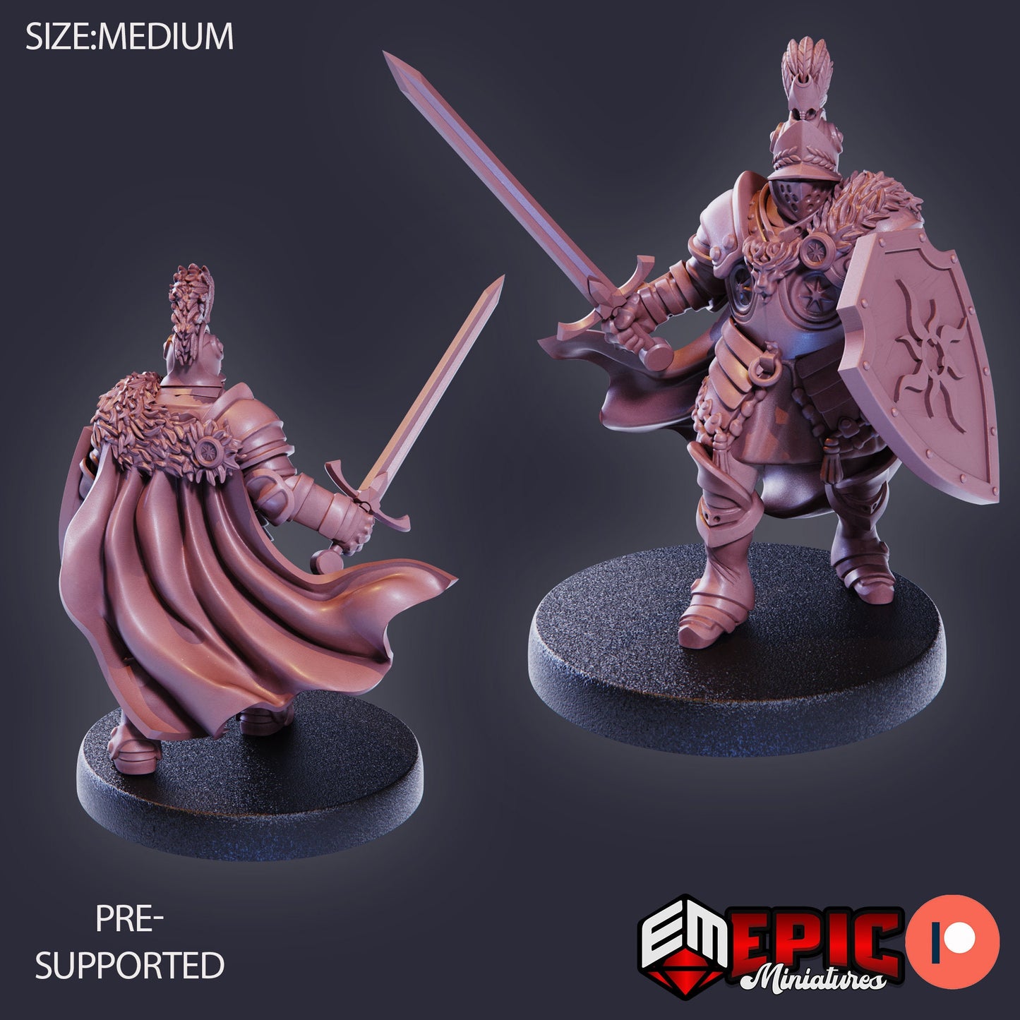 Castle Knight (3 Variants) - Epic Miniatures