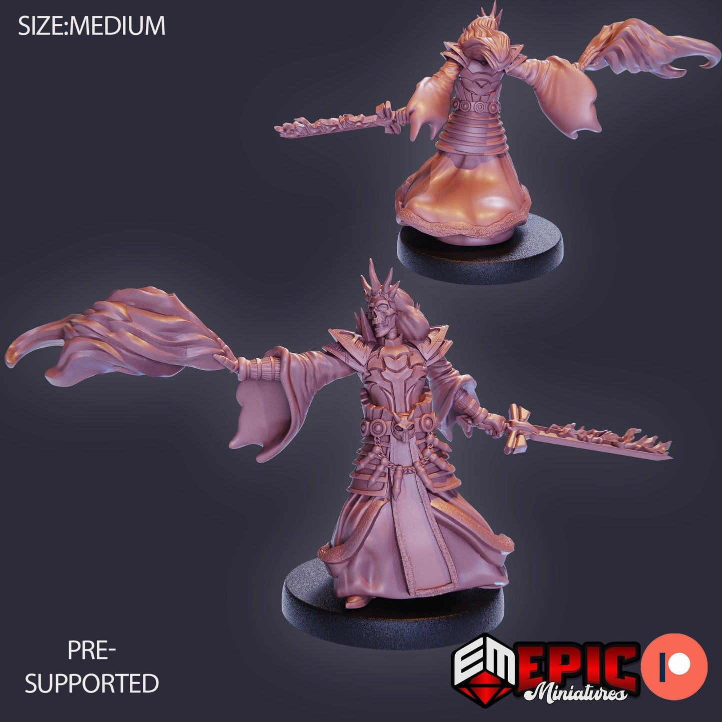 Ancient Lich (3 Variants) - Epic Miniatures