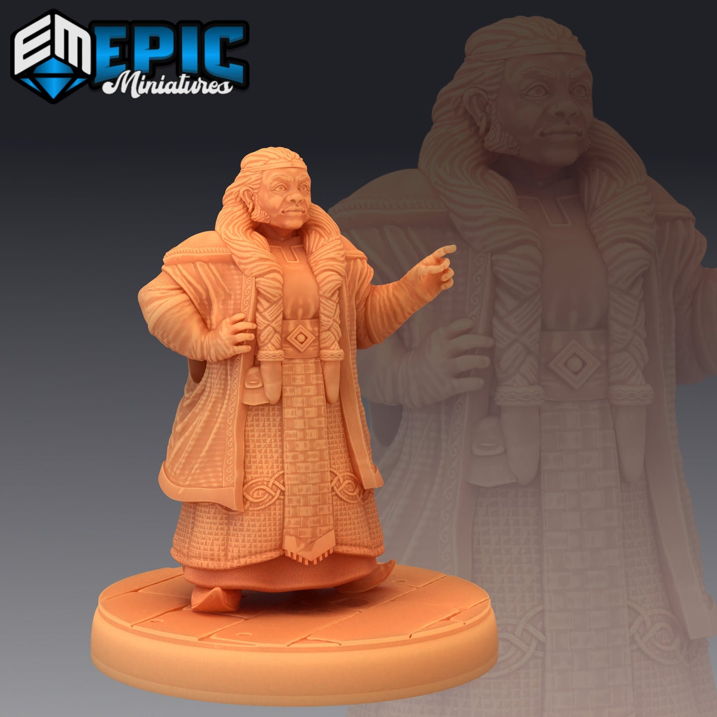 Fire Dwarf Female (3 Variants) - Epic Miniatures