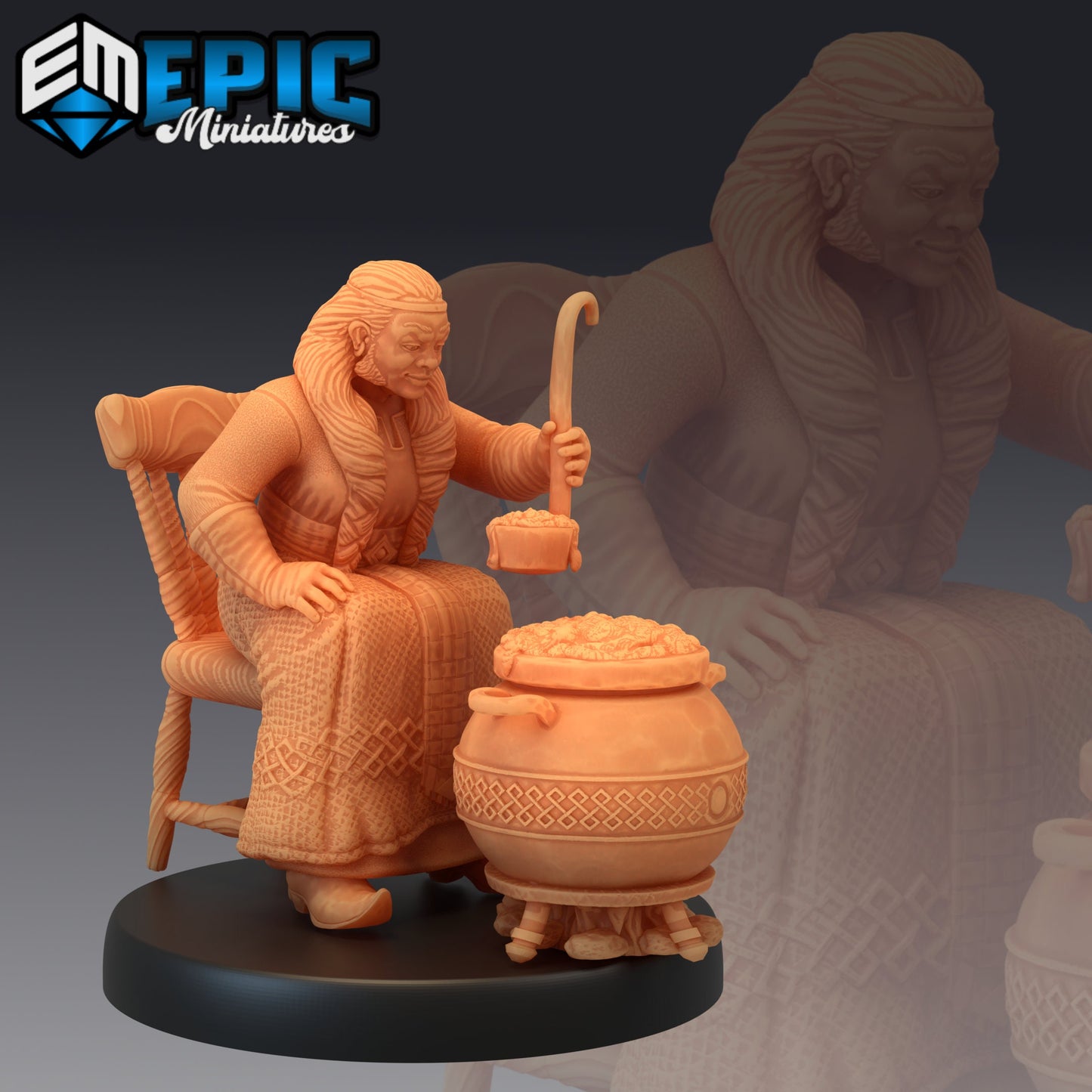 Fire Dwarf Female (3 Variants) - Epic Miniatures
