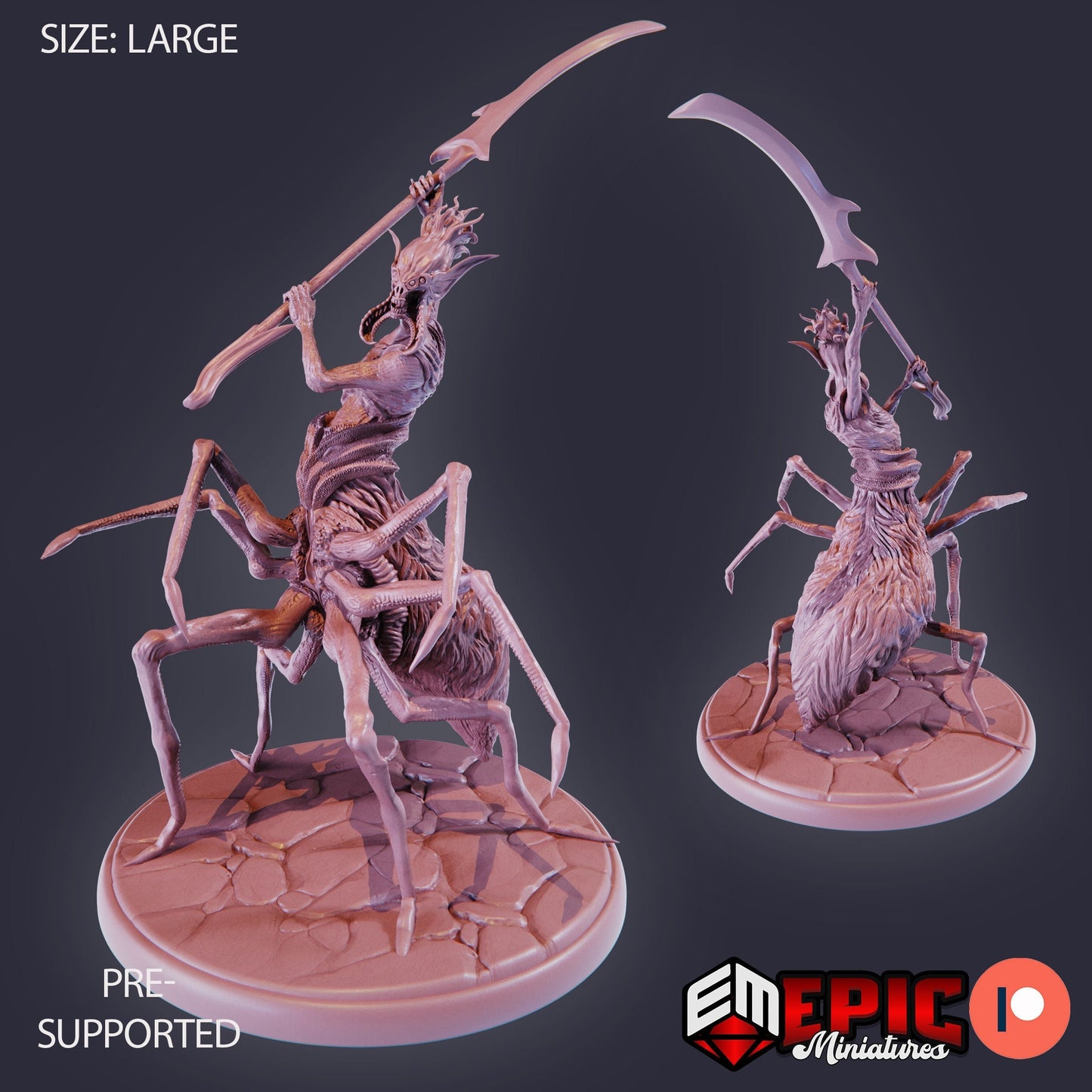 Drider Abomination (3 Variants) - Epic Miniatures