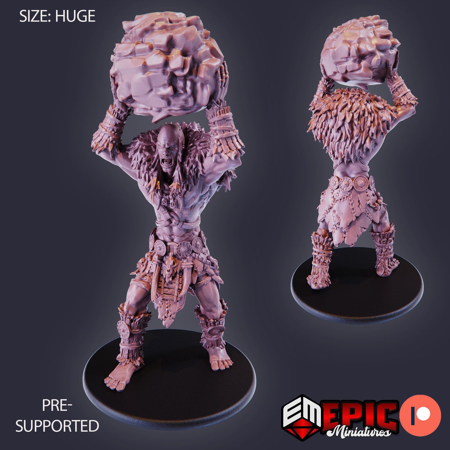 Stone Giant (4 Variants Available) - Epic Miniatures