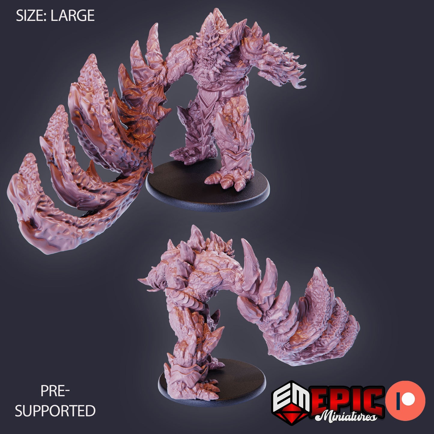 Lava Golem (3 Variants Available) - Epic Miniatures