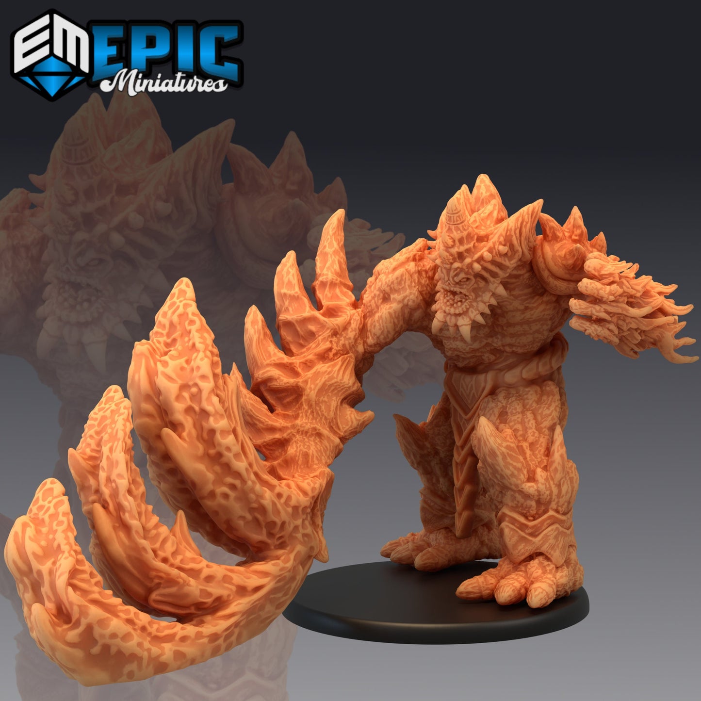Lava Golem (3 Variants Available) - Epic Miniatures