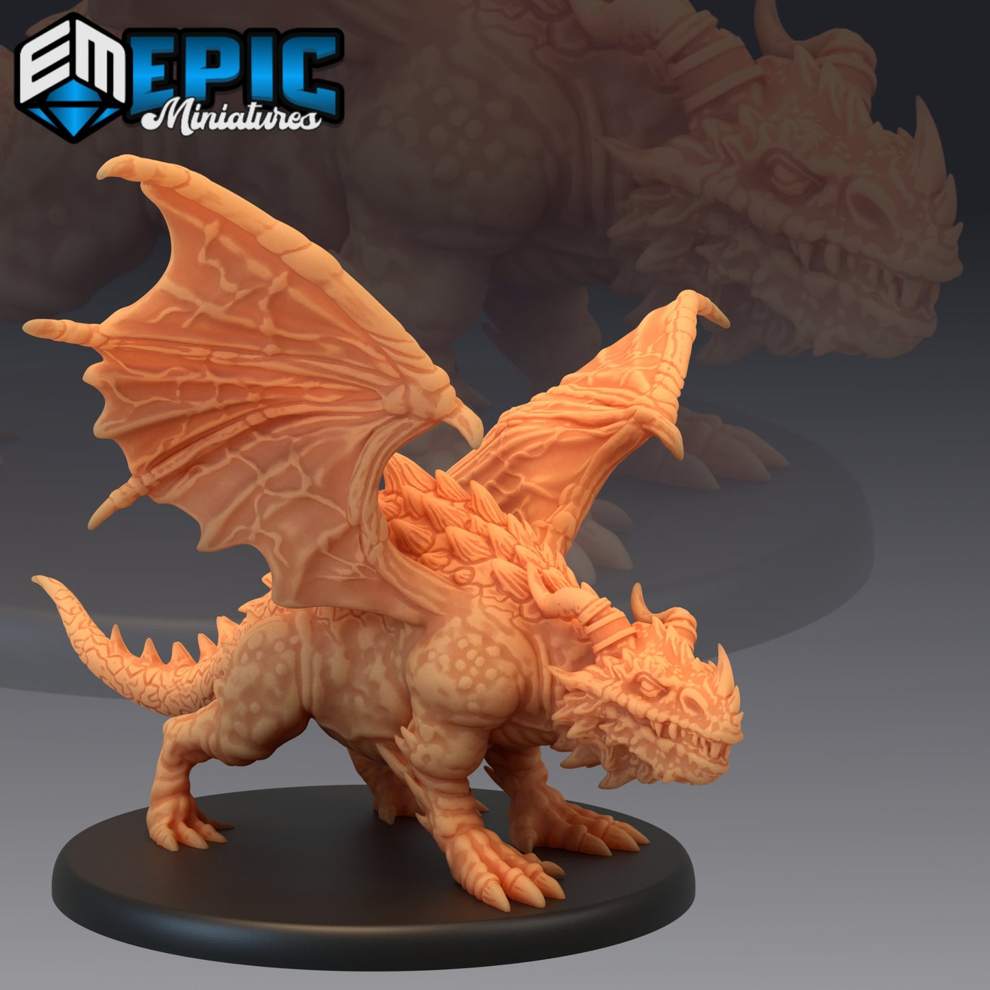 Cave Dragon (3 Variants) - Epic Miniatures