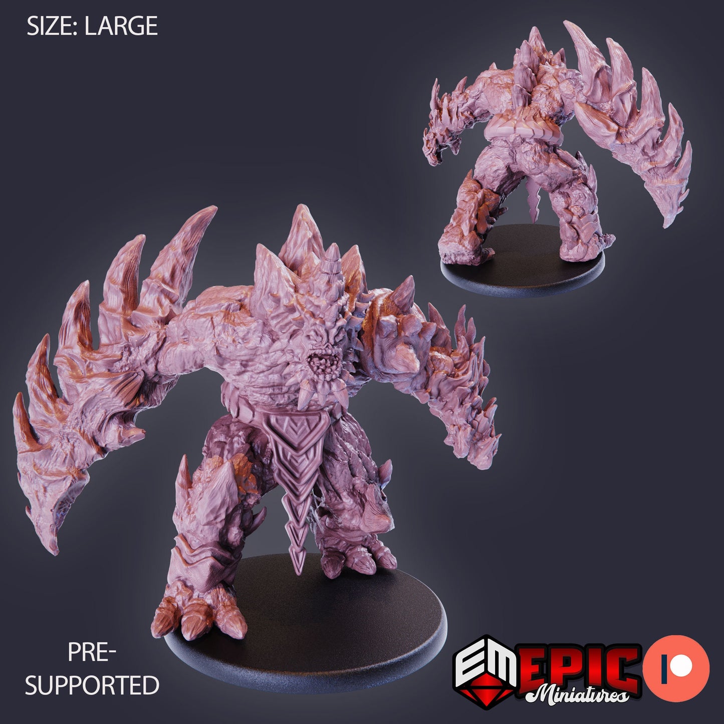 Lava Golem (3 Variants Available) - Epic Miniatures
