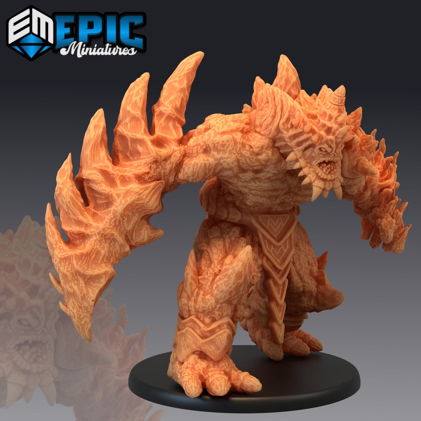 Lava Golem (3 Variants Available) - Epic Miniatures