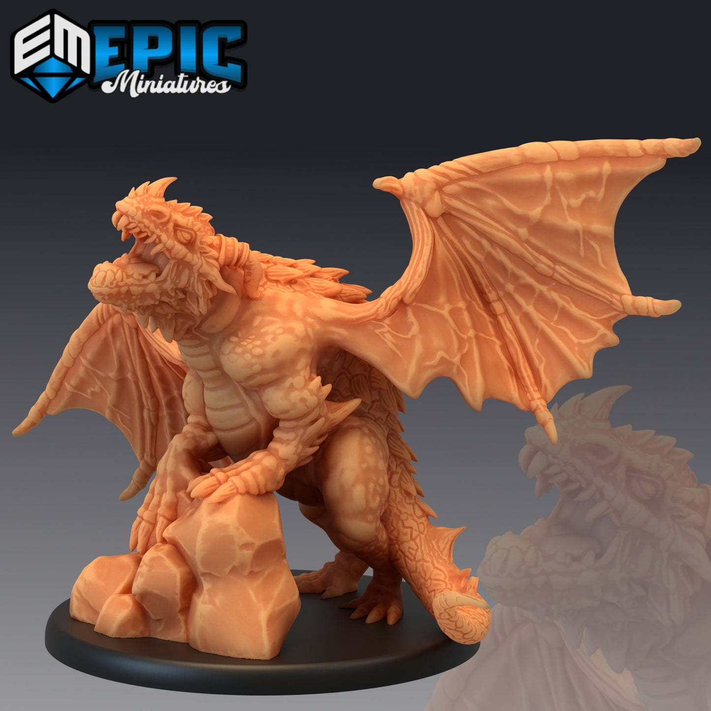 Cave Dragon (3 Variants) - Epic Miniatures