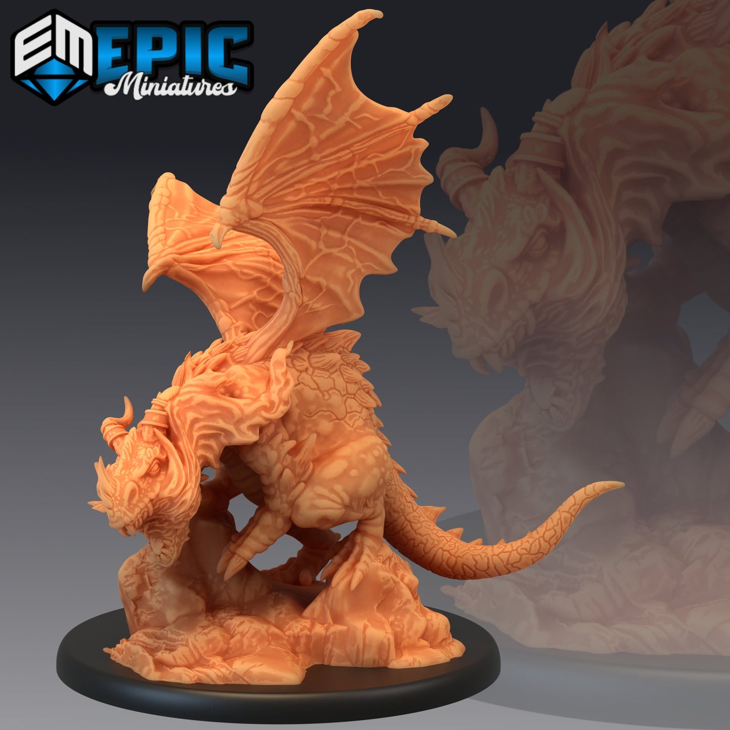 Cave Dragon (3 Variants) - Epic Miniatures