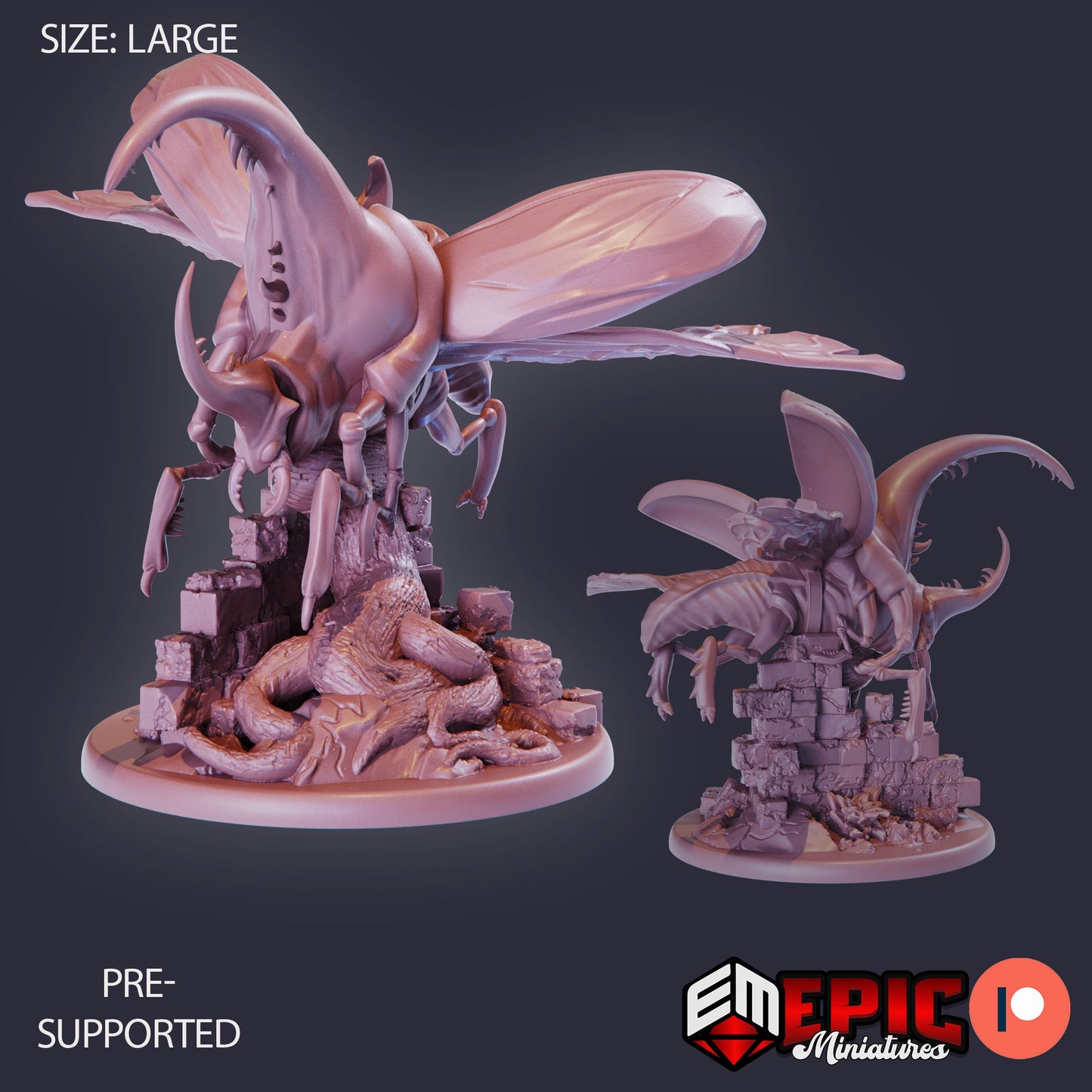 Giant Beetle (3 Variants) - Epic Miniatures