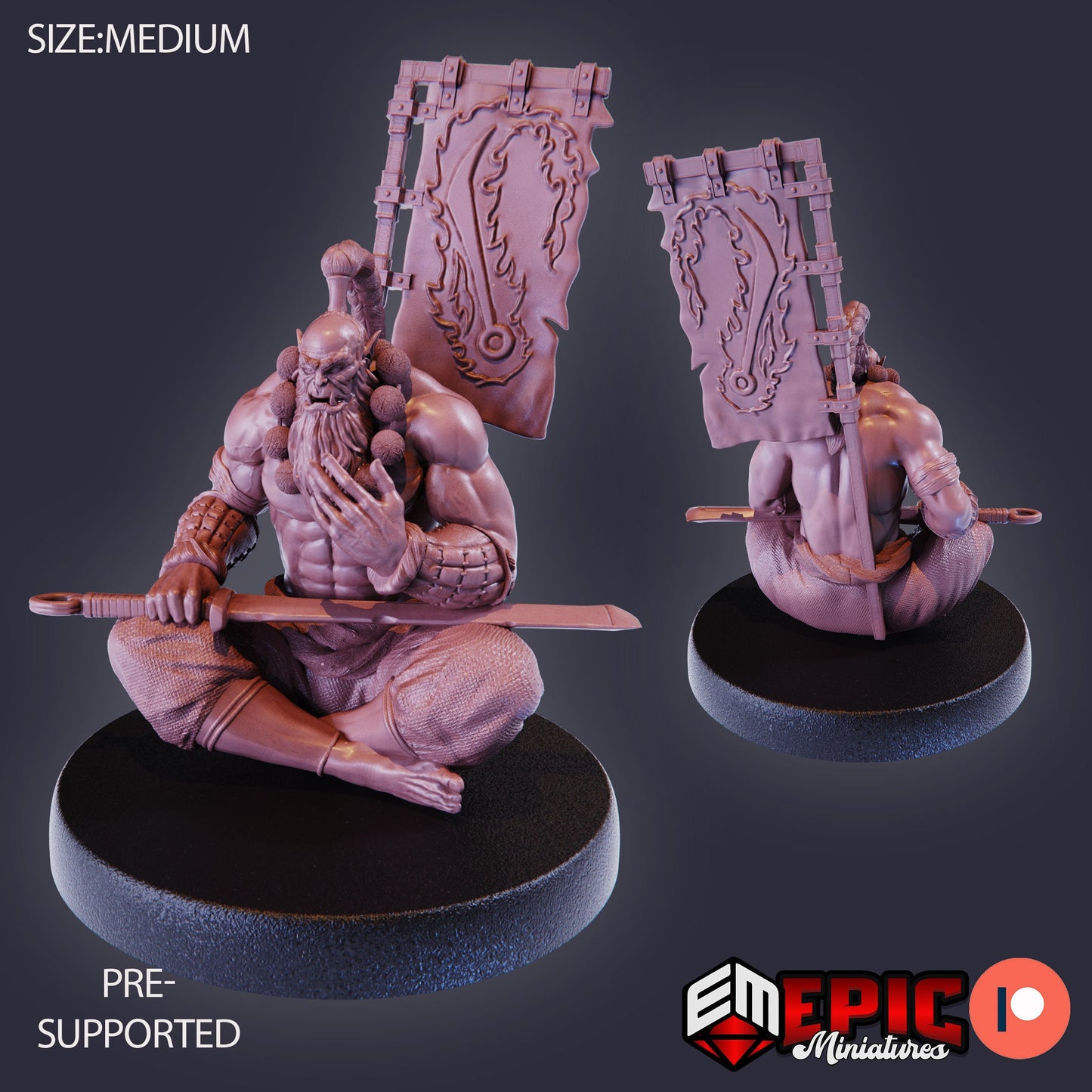 Orc Blade Master (3 Variants) - Epic Miniatures