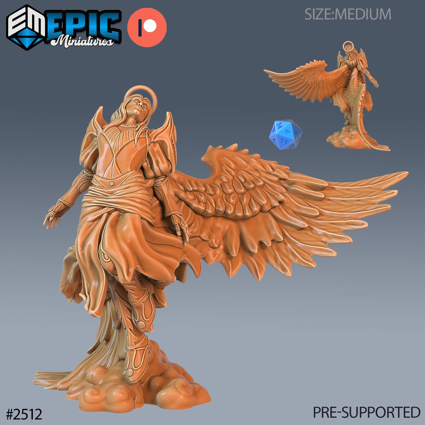 Angel Male (3 Variants Available) - Epic Miniatures