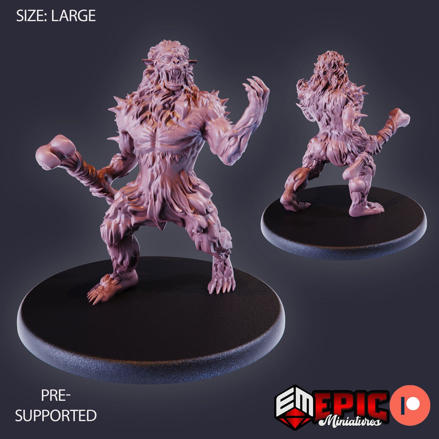 Burrowing Troll (3 Variants) - Epic Miniatures