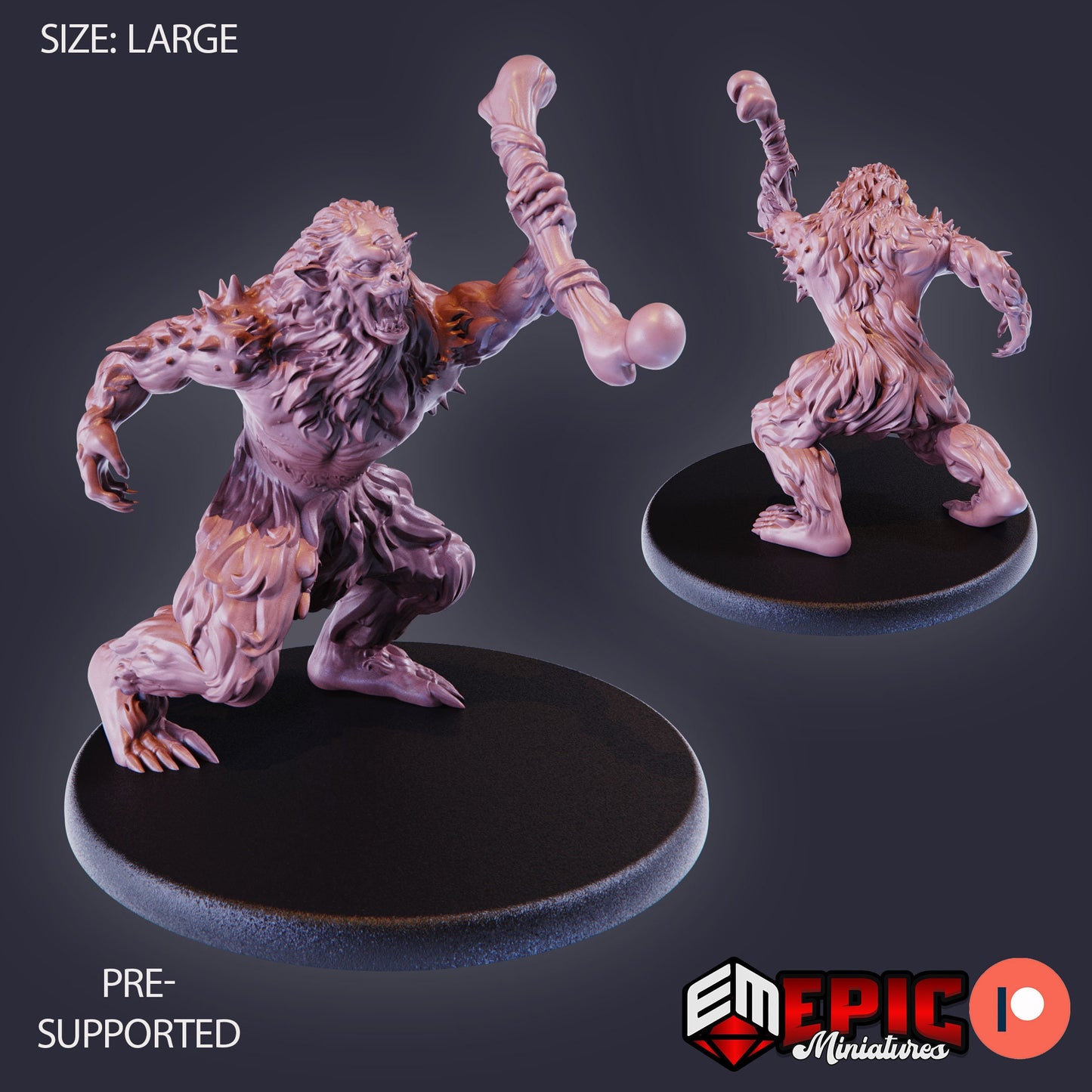 Burrowing Troll (3 Variants) - Epic Miniatures