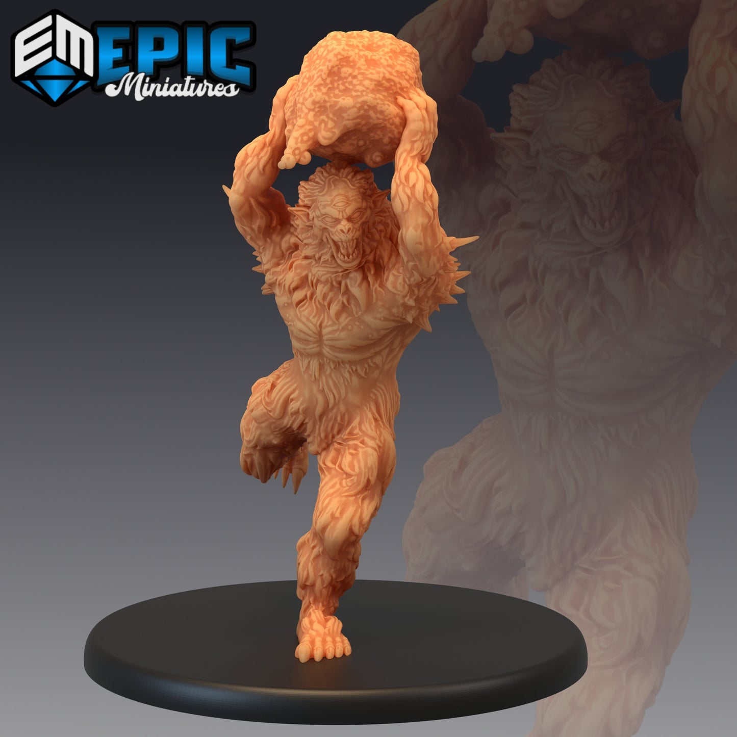 Burrowing Troll (3 Variants) - Epic Miniatures
