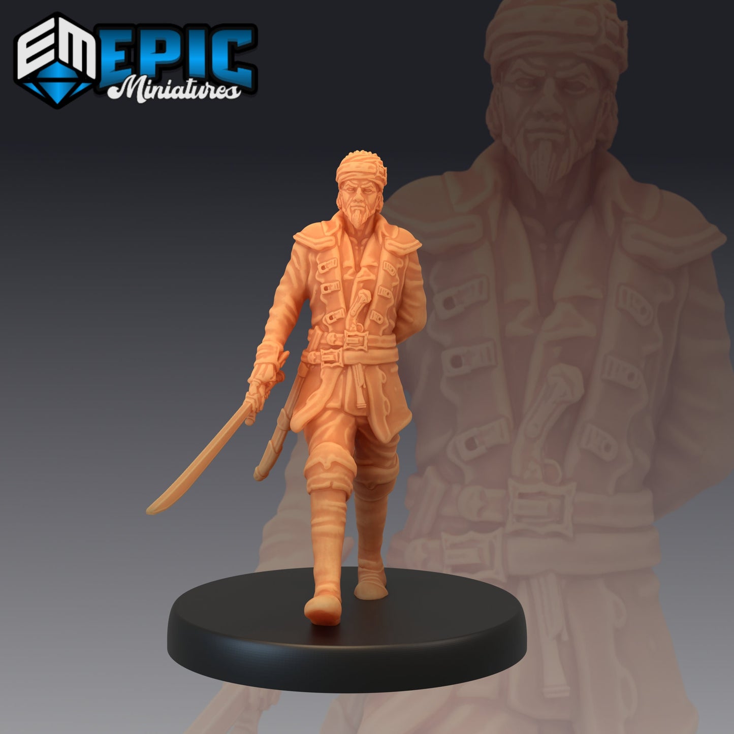 Pirate Sailing Master (3 Variants) - Epic Miniatures