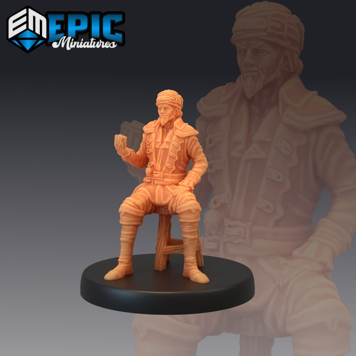 Pirate Sailing Master (3 Variants) - Epic Miniatures