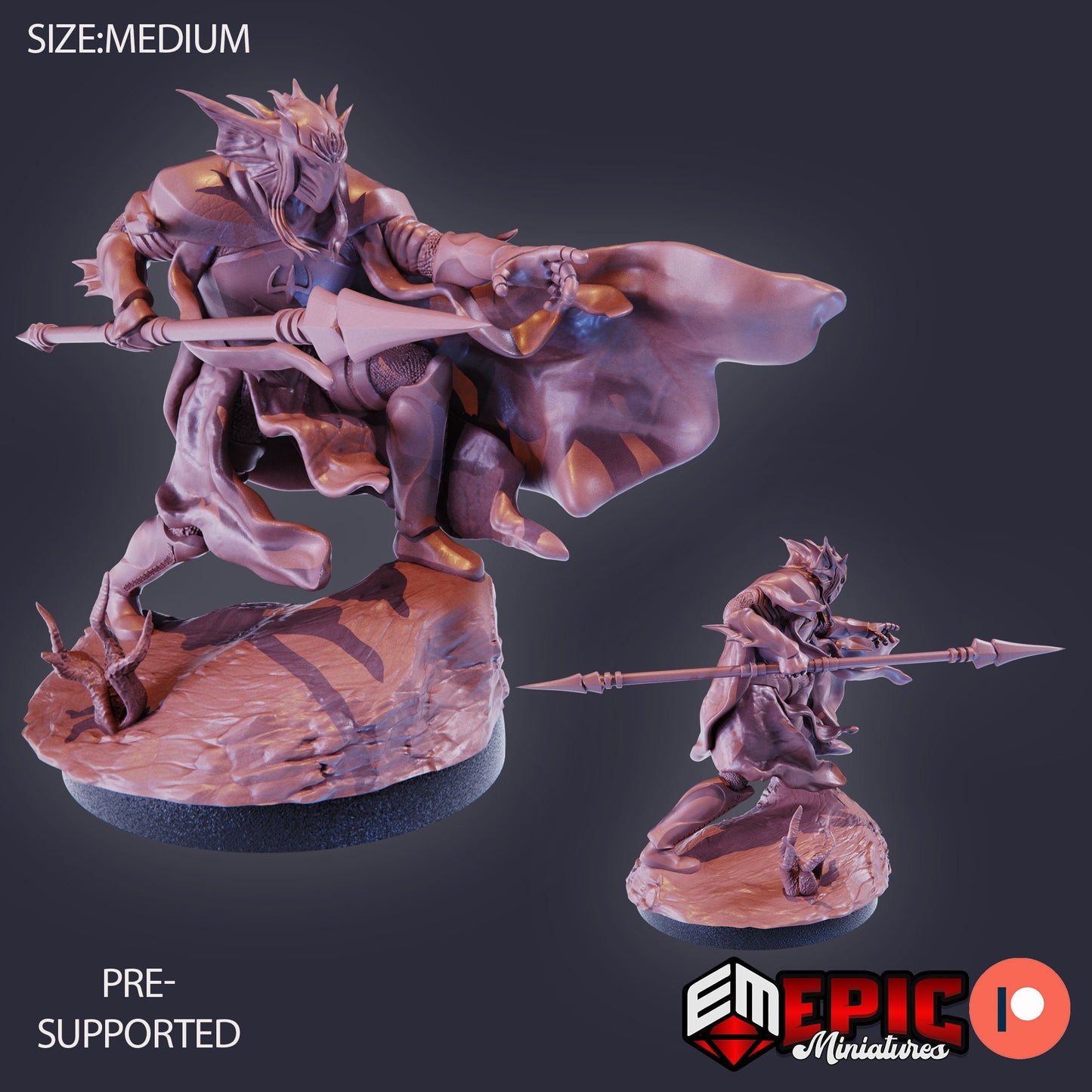 Atlantean Knight (3 Variants) - Epic Miniatures