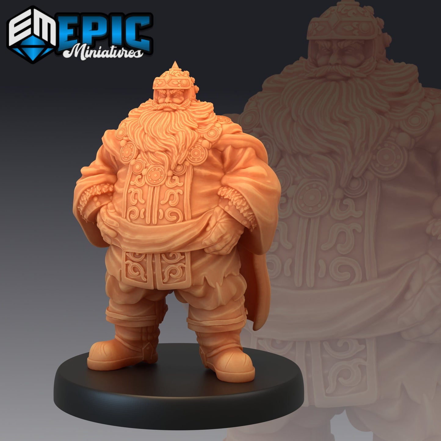 Fire Dwarf Male (3 Variants) - Epic Miniatures