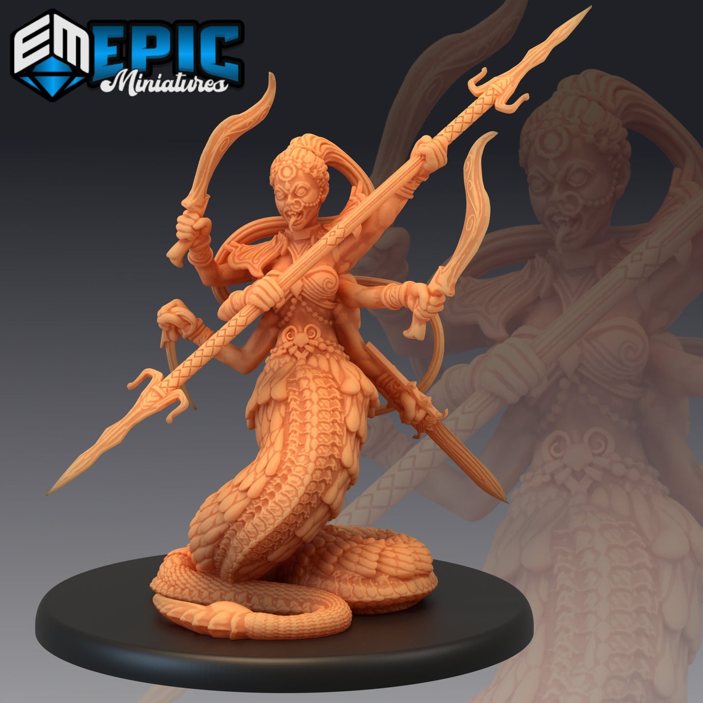 Marilith (3 Variants Available) - Epic Miniatures