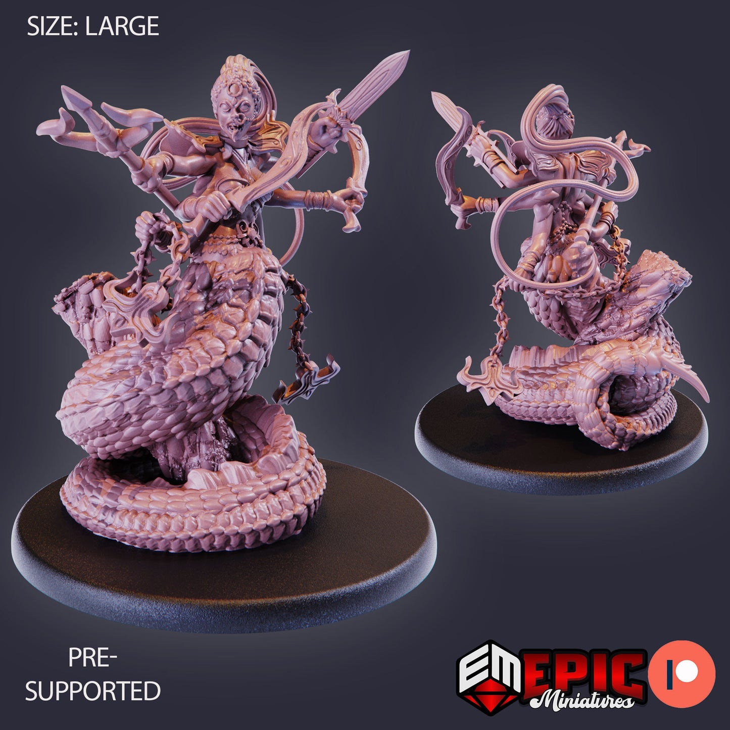Marilith (3 Variants Available) - Epic Miniatures