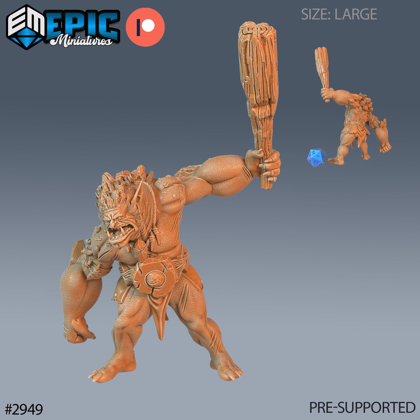 Rock Troll (3 Variants Available) - Epic Miniatures