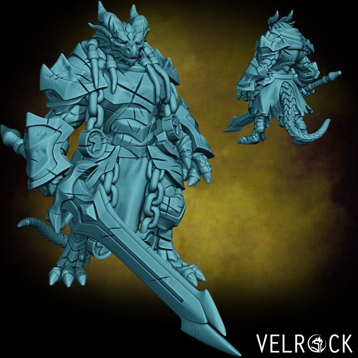 Male Dragonfolk Set 4 (6 Variants Available) - Velrock