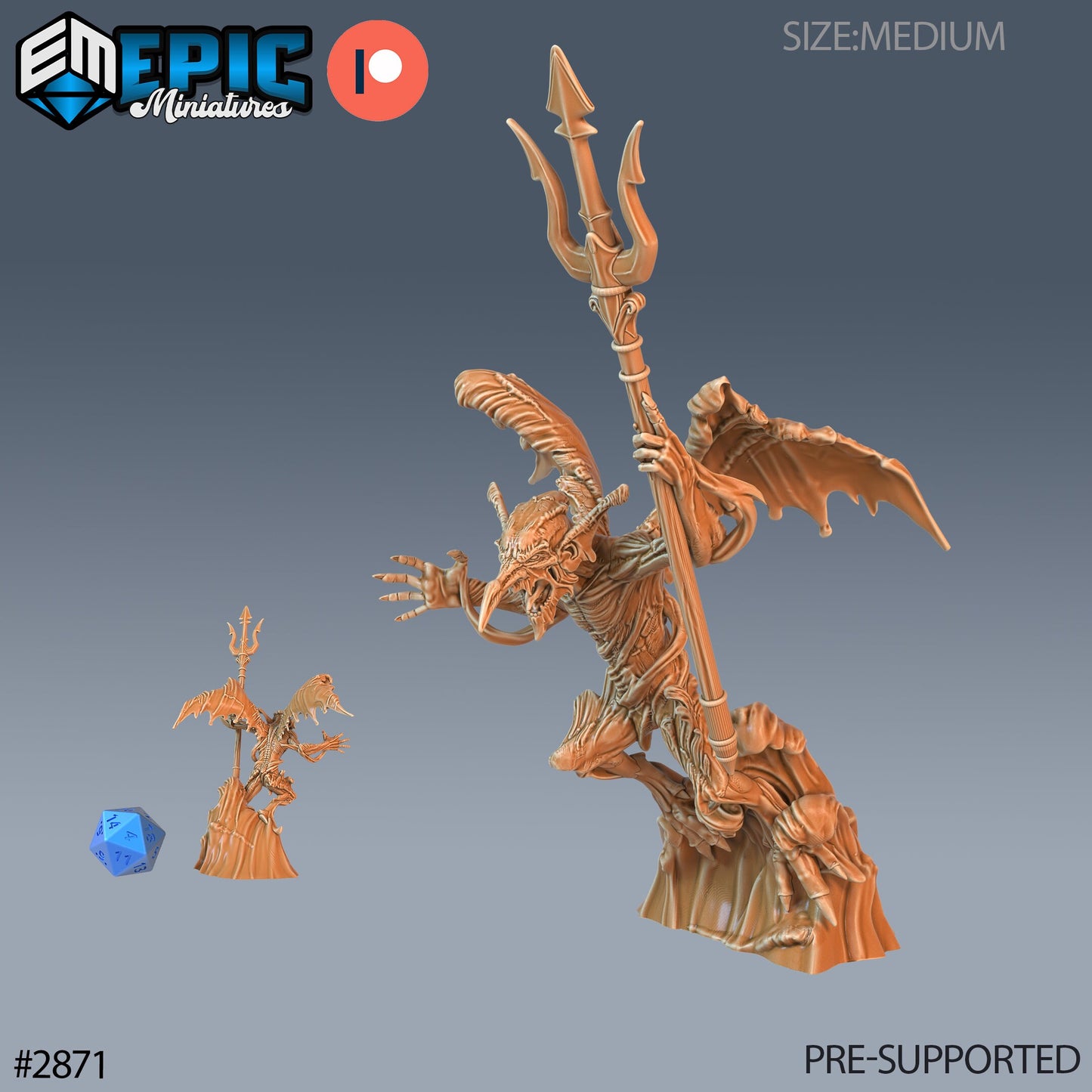 Water Mephit (2 Variants Available) - Epic Miniatures