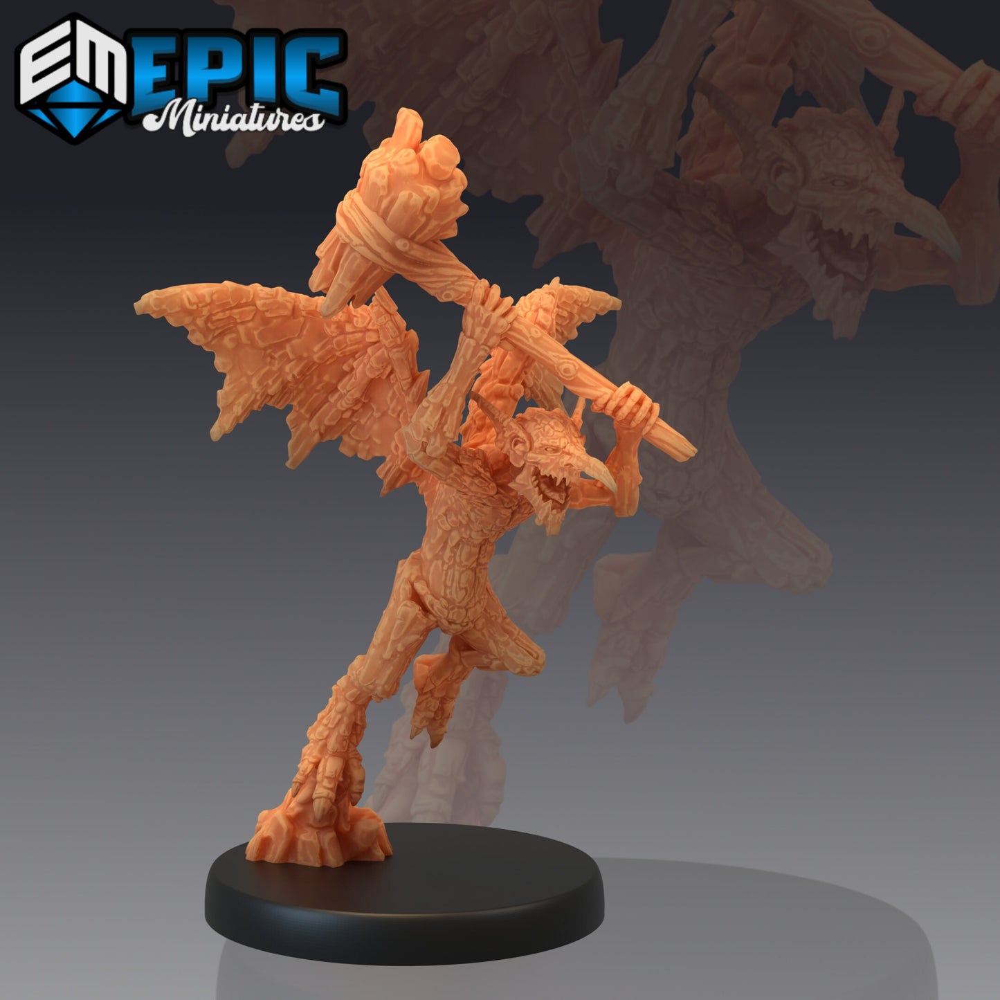Earth Mephit (2 Variants Available) - Epic Miniatures