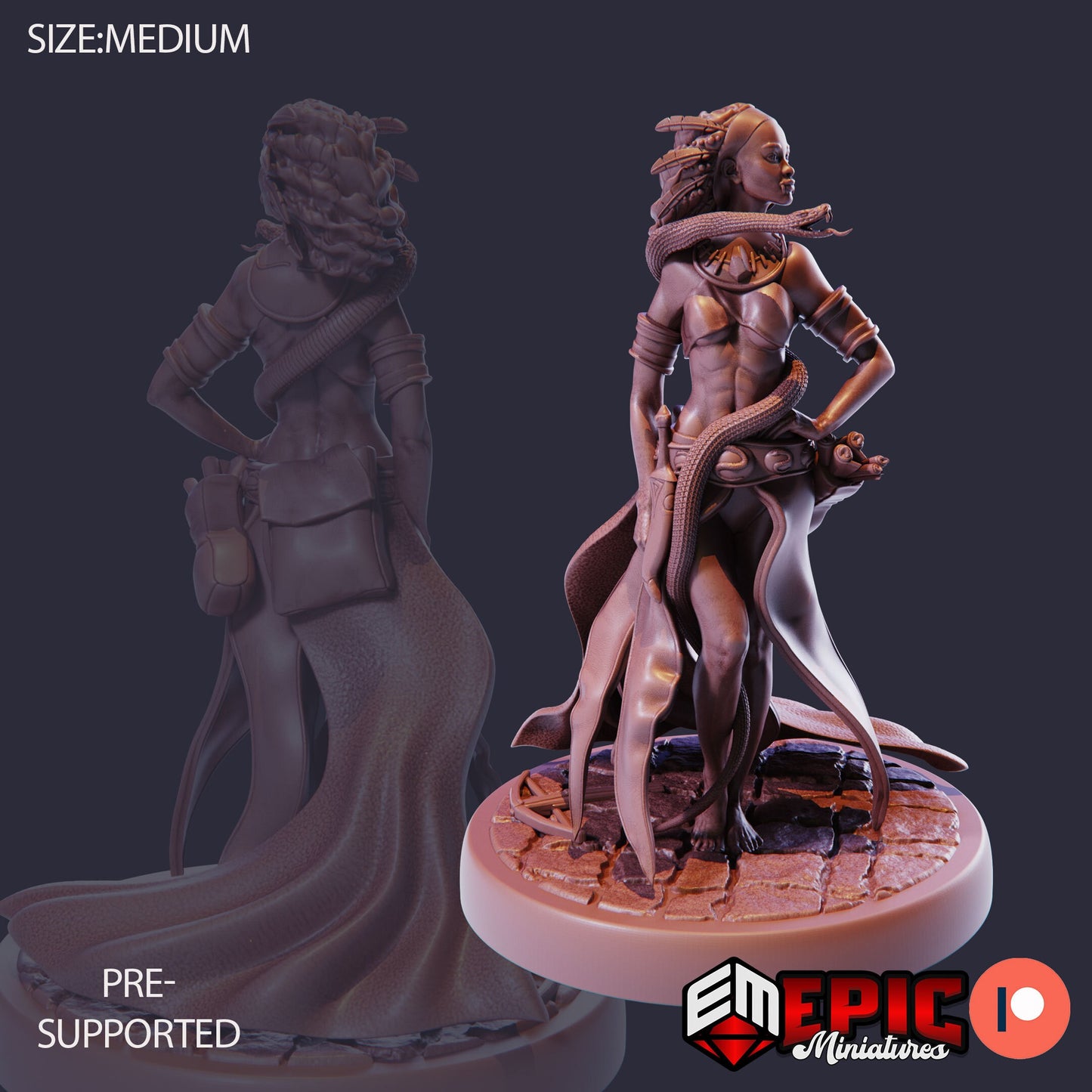 Snake Witch (3 Variants Available) - Epic Miniatures