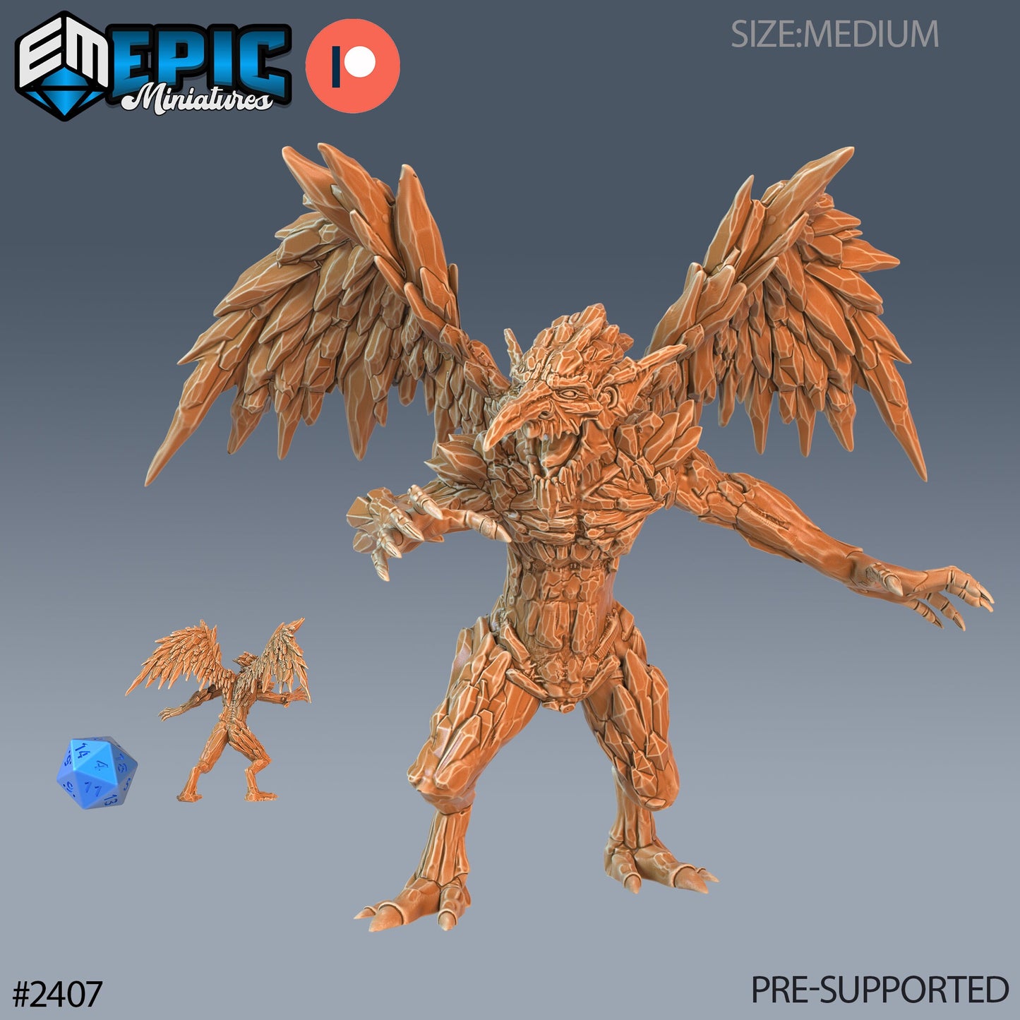 Ice Mephit (2 Variants Available) - Epic Miniatures