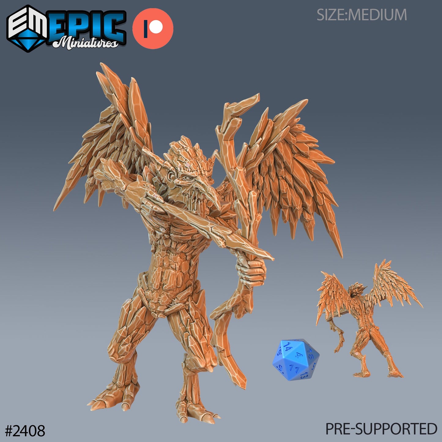 Ice Mephit (2 Variants Available) - Epic Miniatures