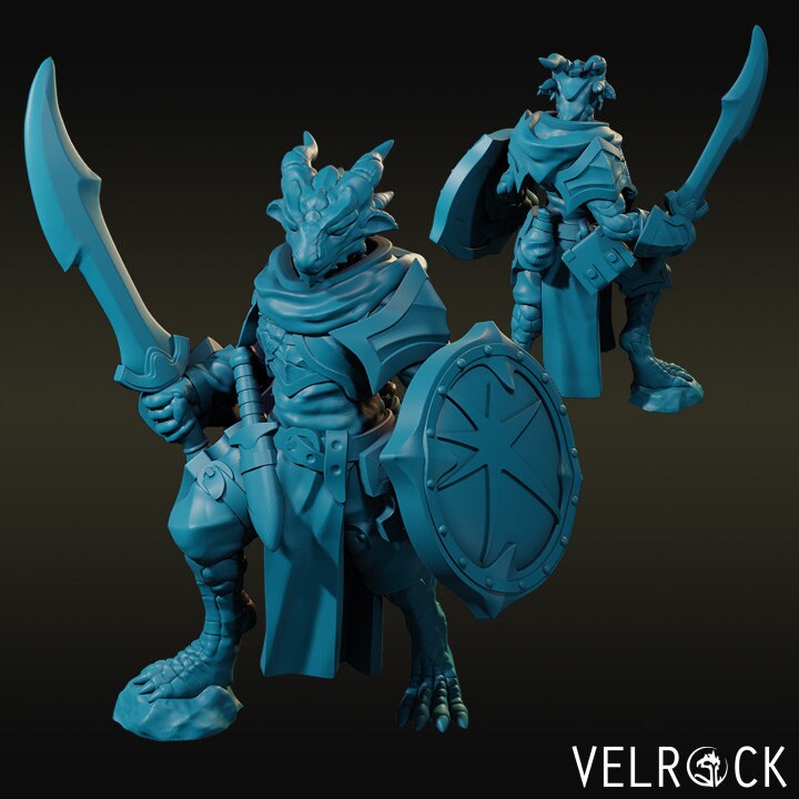 Male Dragonborn Tamara Cleric (2 Variants Available) - Velrock