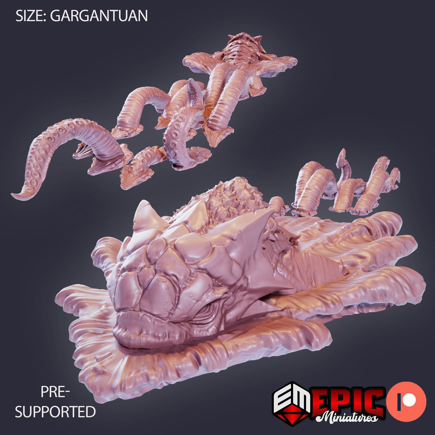 Kraken Classic (3 Variants Available) - Epic Miniatures