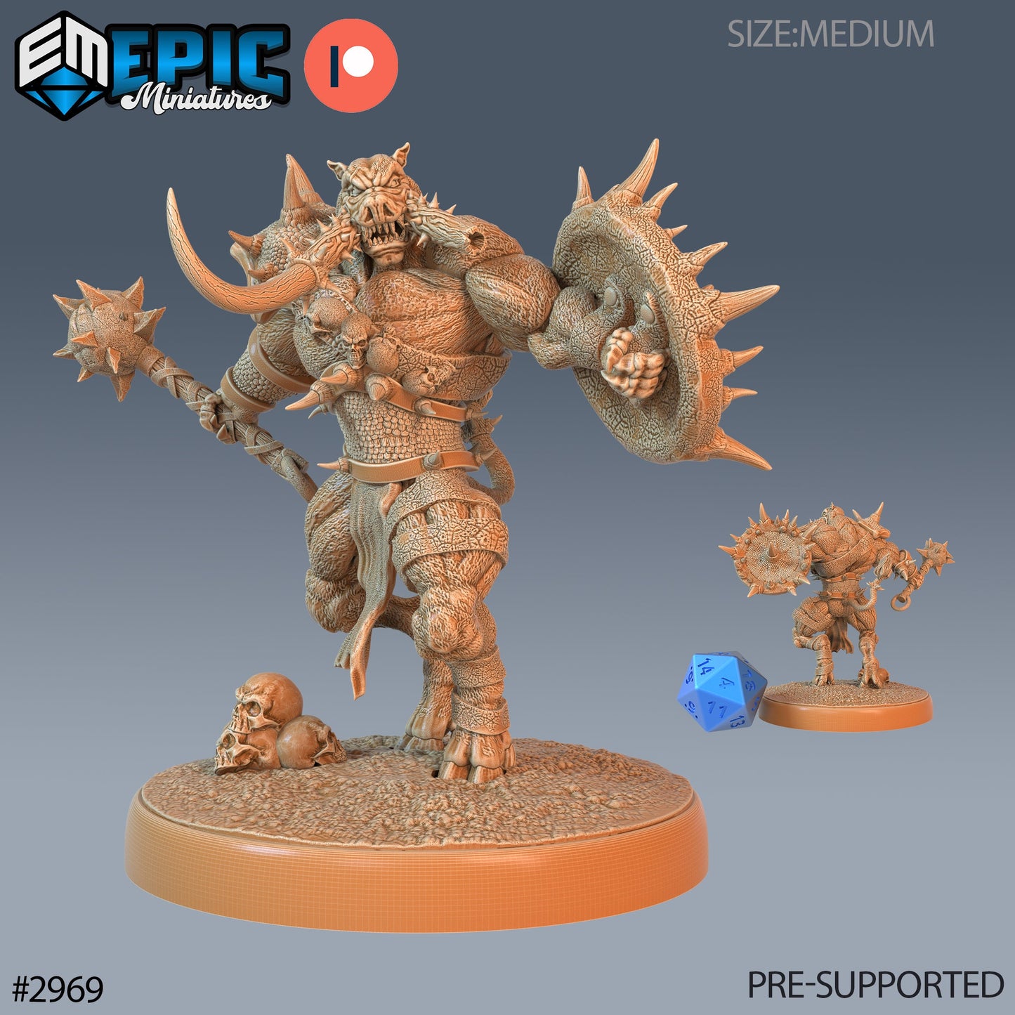 Wereboar (3 Variants Available) - Epic Miniatures