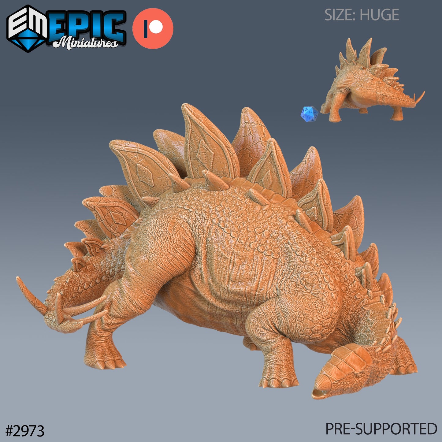 Stegosaurus (3 Variants Available) - Epic Miniatures