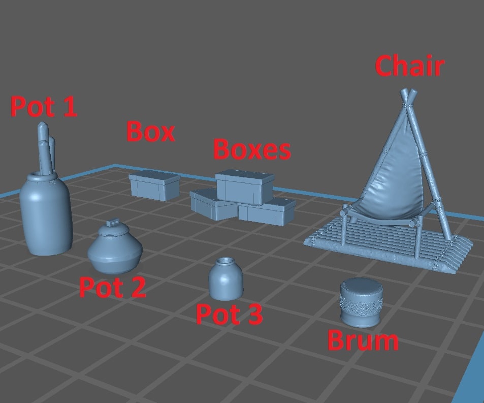 Jurassic Shop Accessories Set - Epic Miniatures