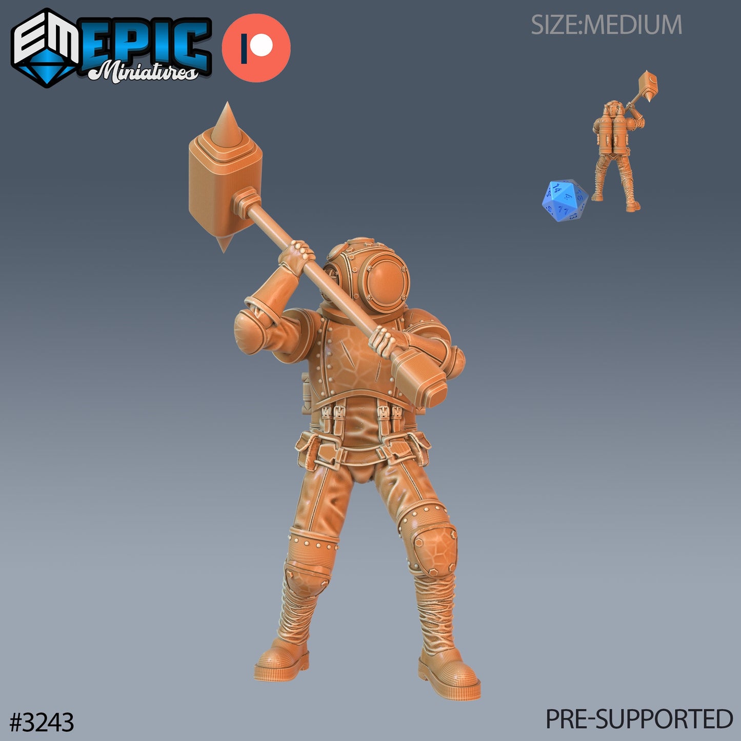 Pressure Diver (4 Variants Available) - Epic Miniatures