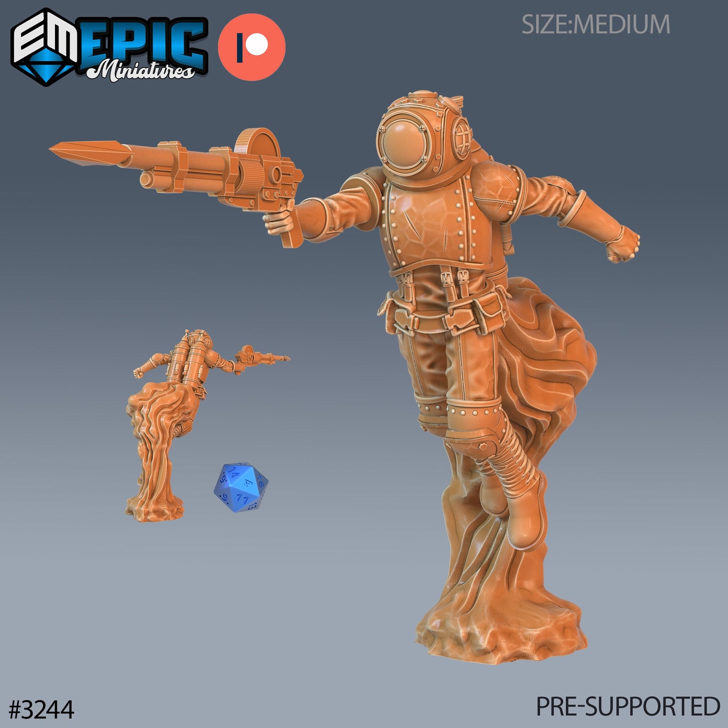 Pressure Diver (4 Variants Available) - Epic Miniatures