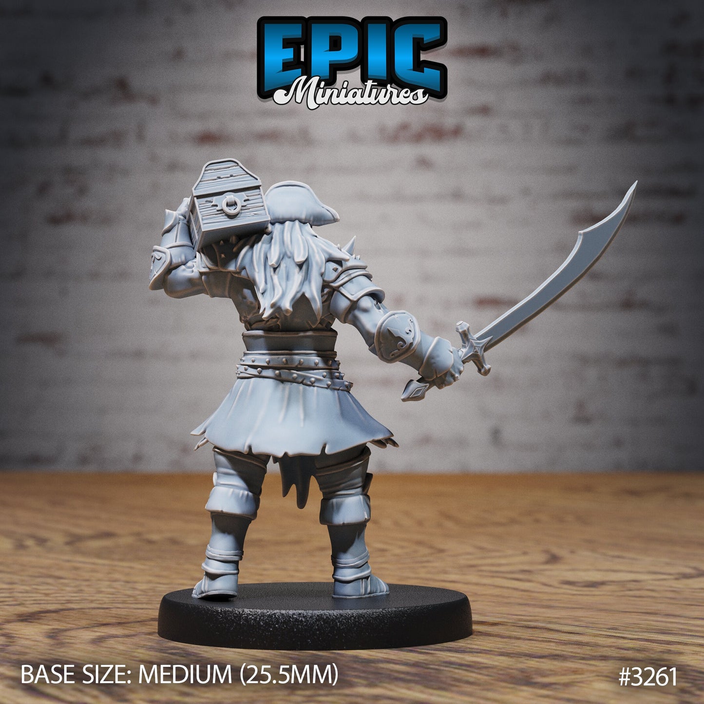 Cursed Captain (3 Variants Available) - Epic Miniatures