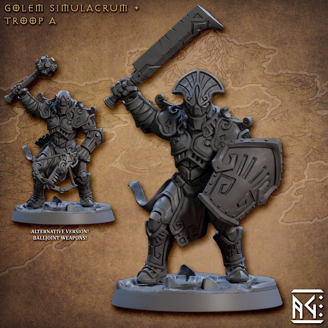 Golem Simulacrum Troop A (2 Variants Available) - Artisan Guild