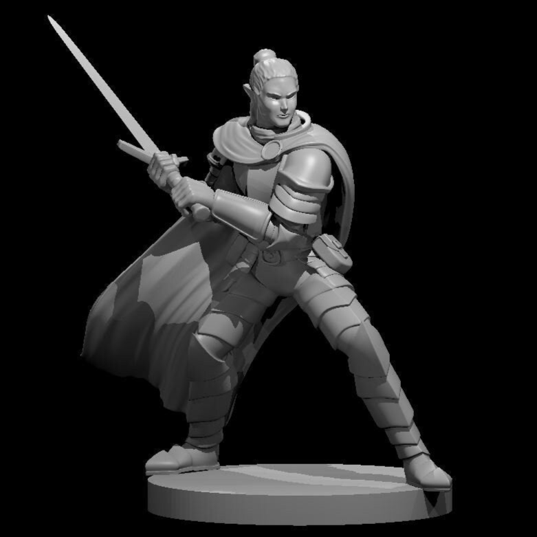 Elf Paladin (9 Variants Available) - MZ4250