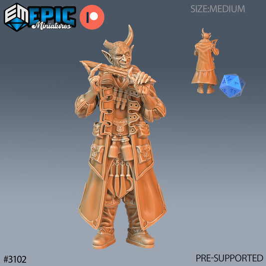 Tiefling Rogue Player Character (3 Variants Available) - Epic Miniatures