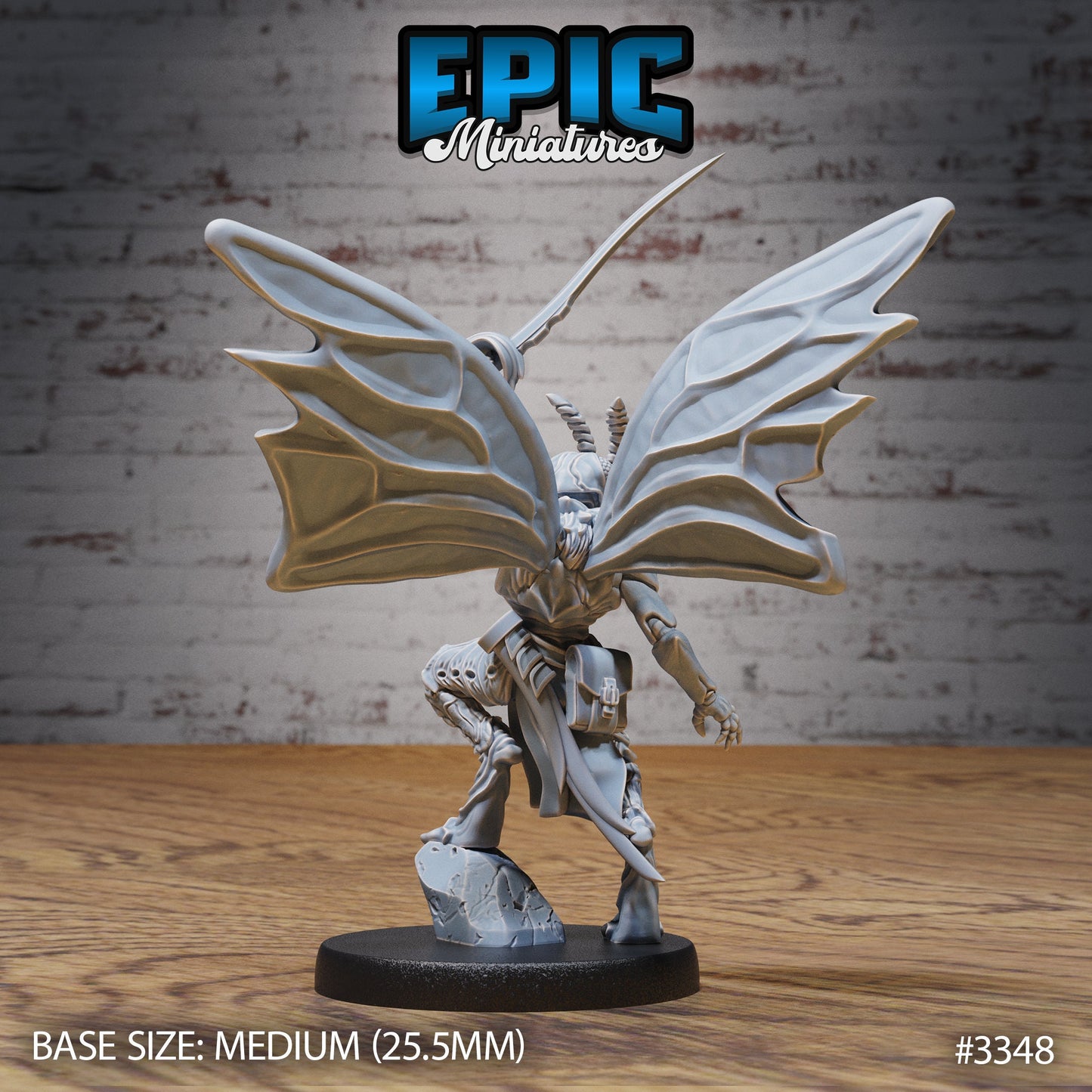 Moth Folk Warrior (3 Variants Available) - Epic Miniatures