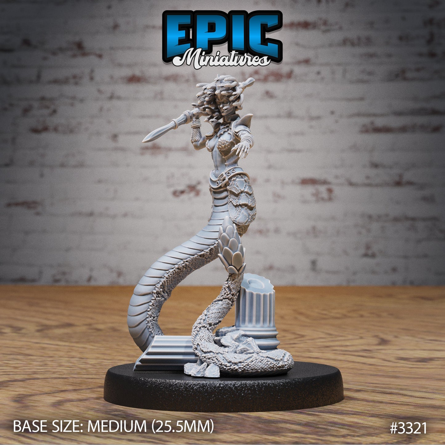Gorgon Sisters Medusa (3 Variants Available) - Epic Miniatures